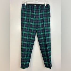 J CREW SKIMMER PLAID PANTS SIZE 0